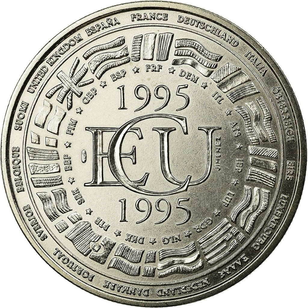France, Medal, Ecu Euro, EUROPA, 1995, MS(65-70), Copper-nickel