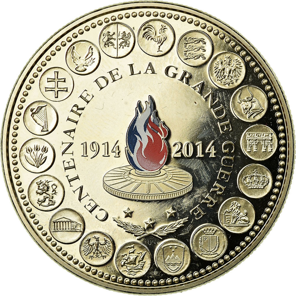 Francia, medaglia, L'Europe des XXVIII, Centenaire de la Grande Guerre, 2014