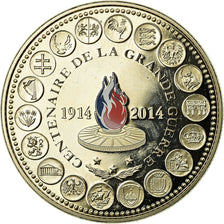 Francia, medaglia, L'Europe des XXVIII, Centenaire de la Grande Guerre, 2014