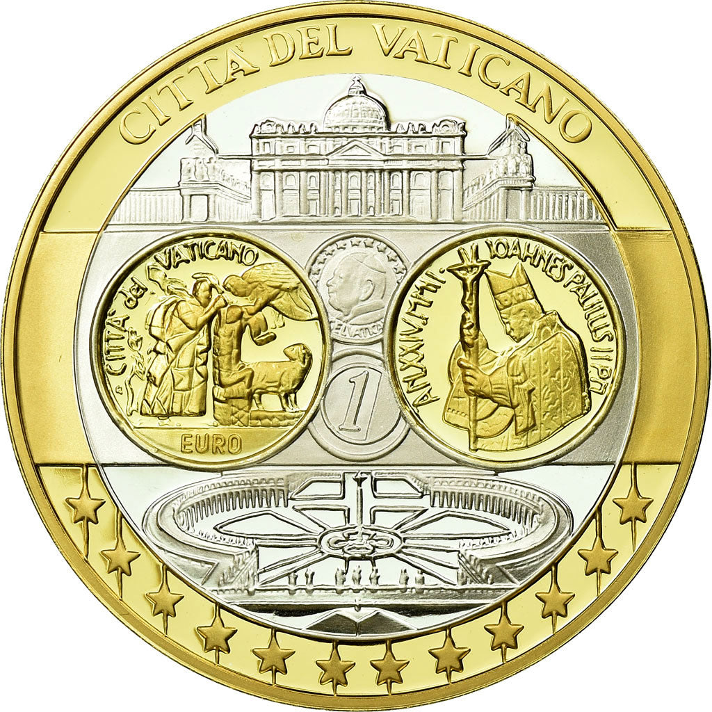 Vaticano, medaglia, Euro, Europa, FDC, Argento