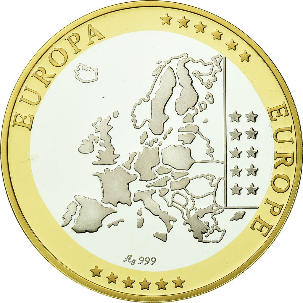 Italy, Medal, Euro, Europa, MS(65-70), Silver