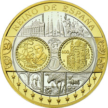 Spagna, medaglia, Euro, Europa, FDC, Argento