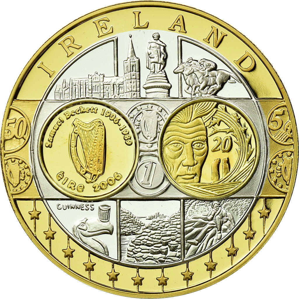 Ireland, Medal, Euro, Europa, MS(65-70), Silver