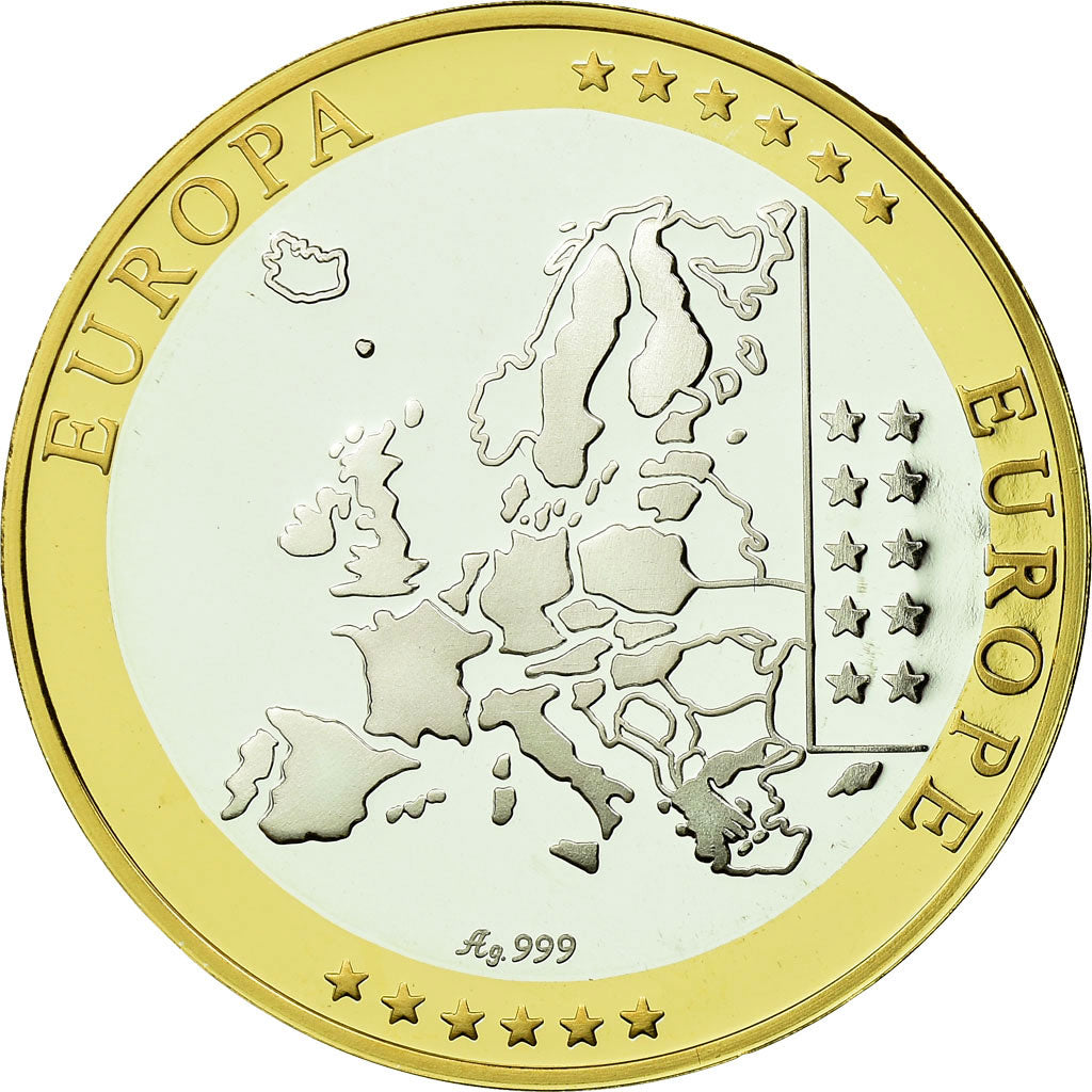 Ireland, Medal, Euro, Europa, MS(65-70), Silver