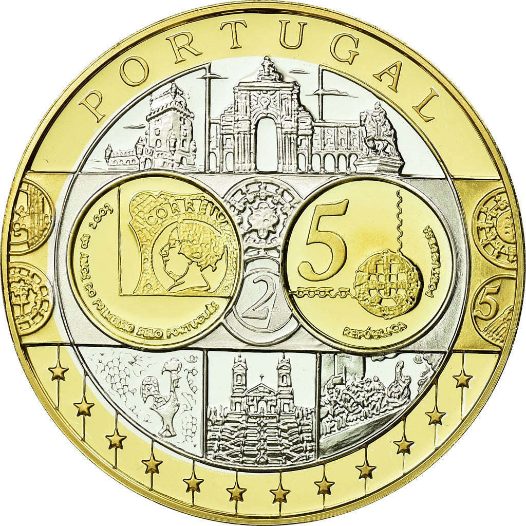 Portugal, Medal, Euro, Europa, MS(65-70), Silver