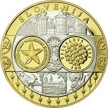 Slovenia, Medal, Euro, Europa, MS(65-70), Silver