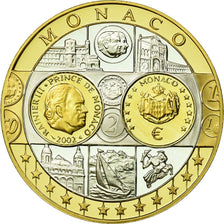 Monaco, Medal, Euro, Europa, MS(65-70), Silver