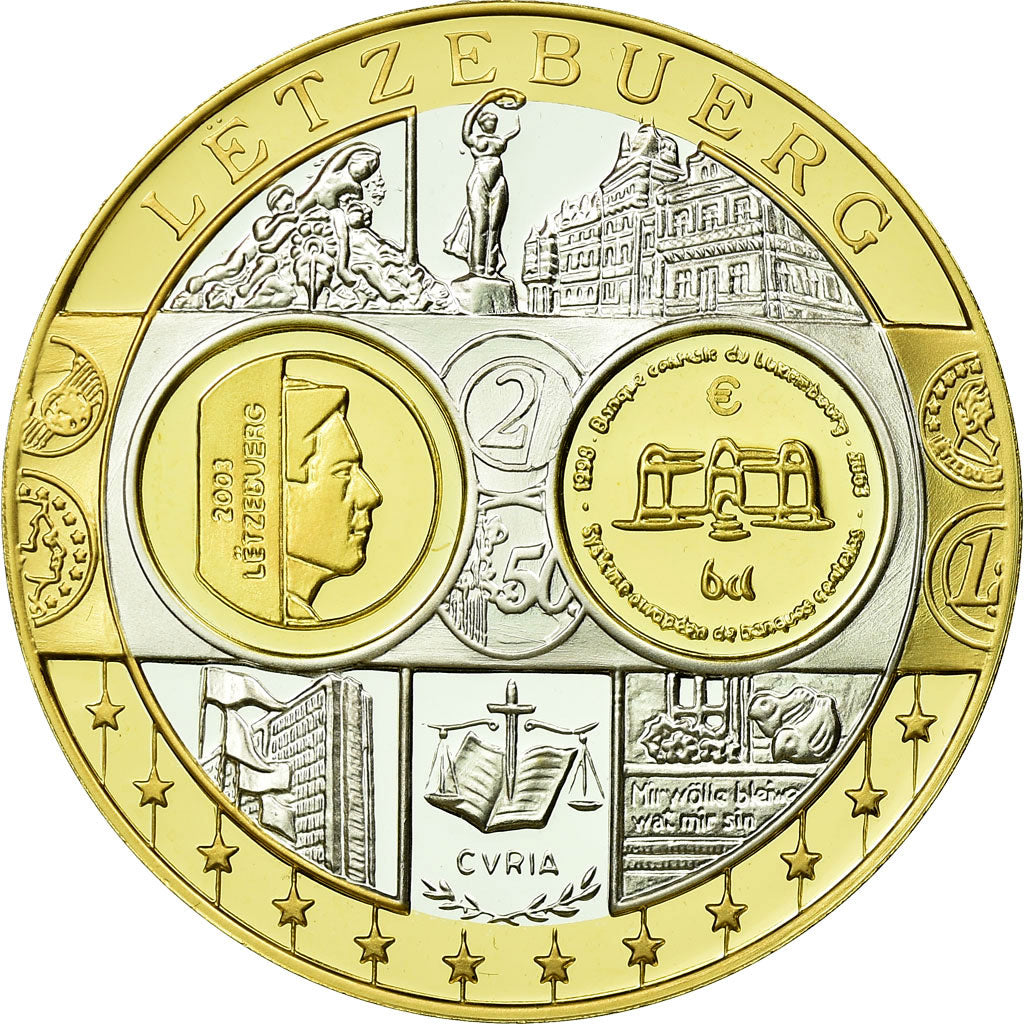 Luxembourg, Médaille, Euro, Europa, FDC, Argent