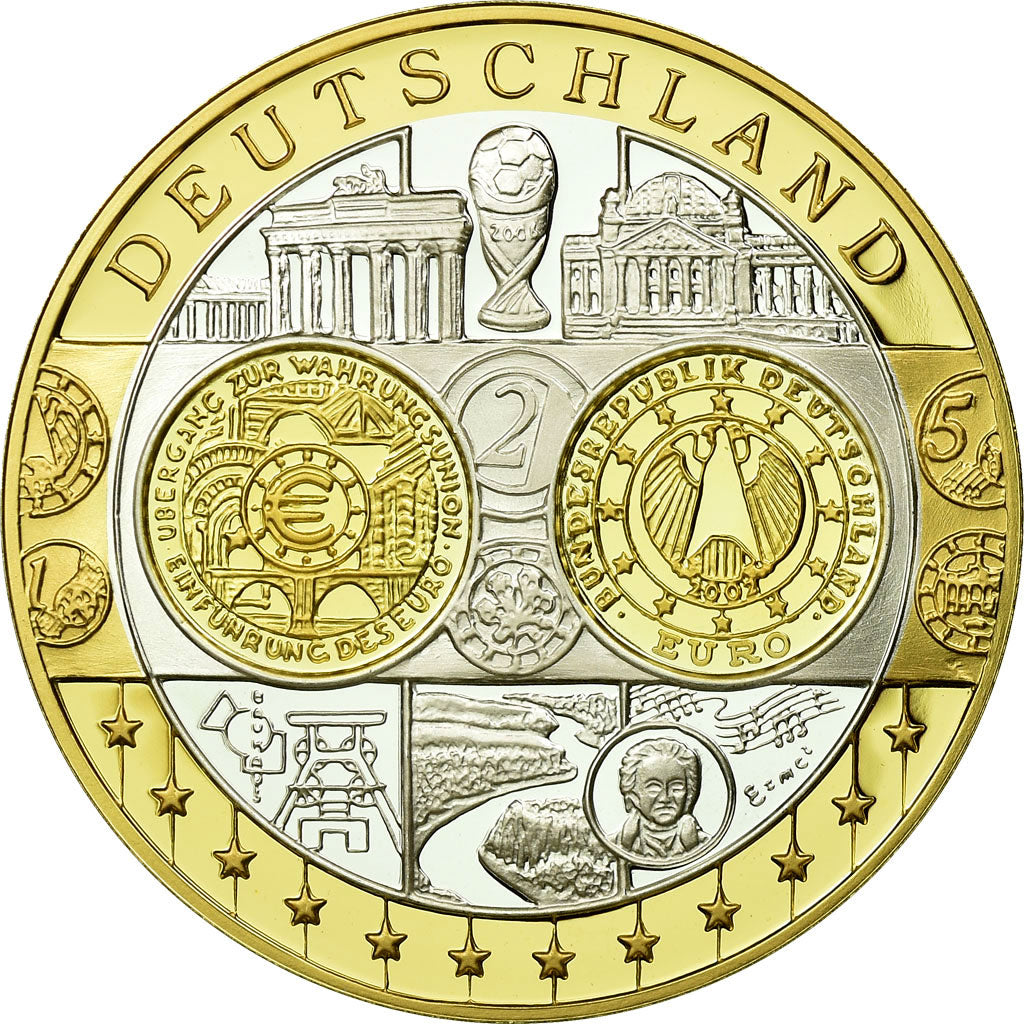 Deutschland, Medaille, Euro, Europa, STGL, Silber