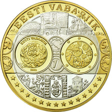Estonia, Medal, Euro, Europa, MS(65-70), Silver