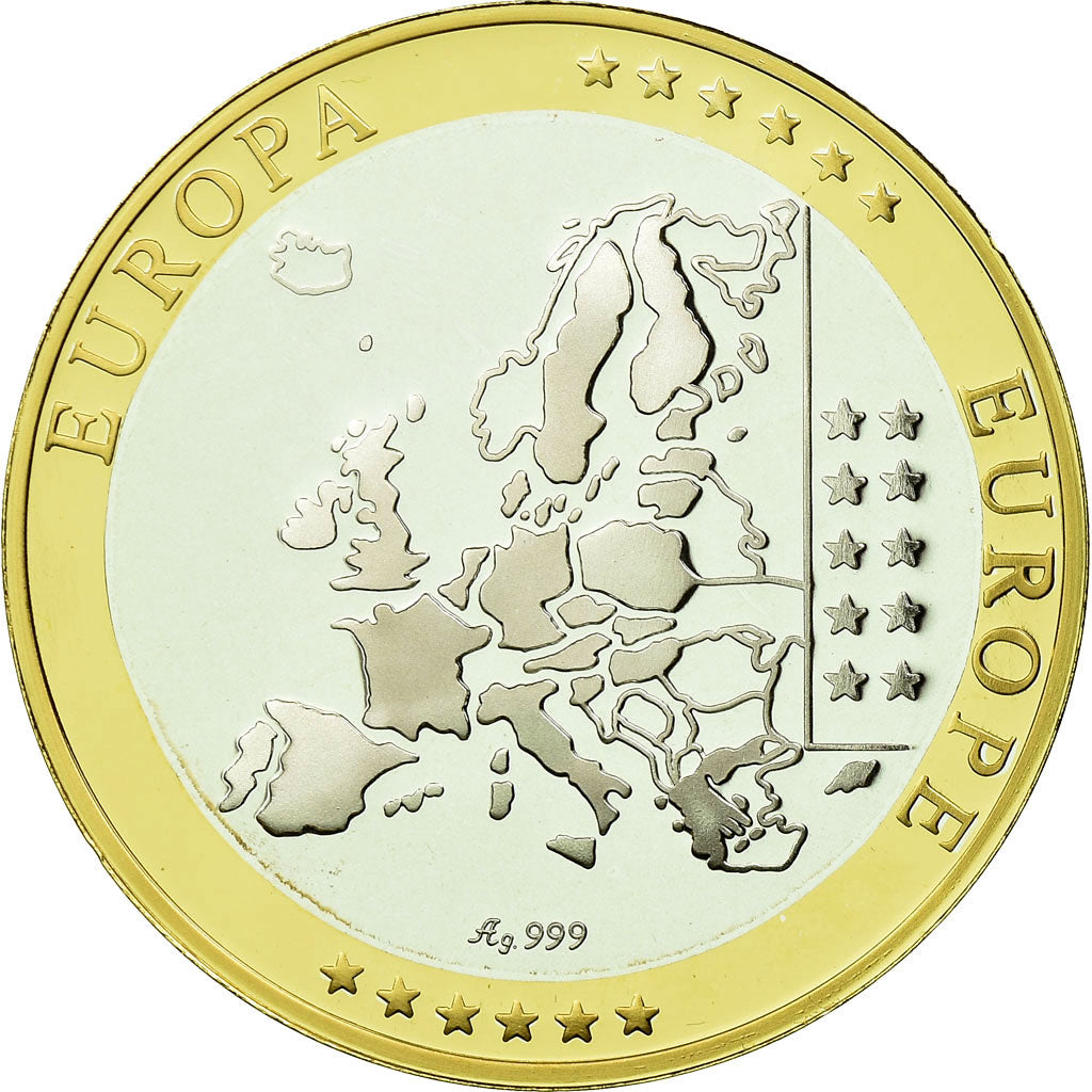 Greece, Medal, Euro, Europa, MS(65-70), Silver