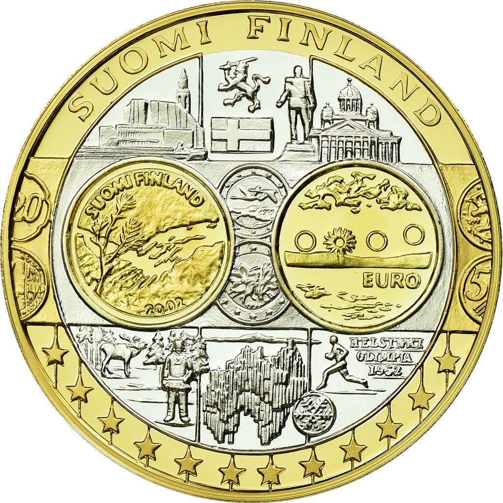 Finland, Medal, Euro, Europa, MS(65-70), Silver