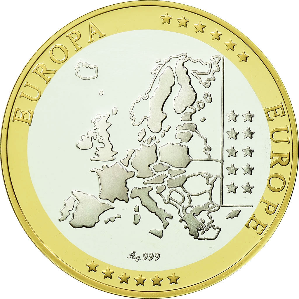 Finland, Medal, Euro, Europa, MS(65-70), Silver