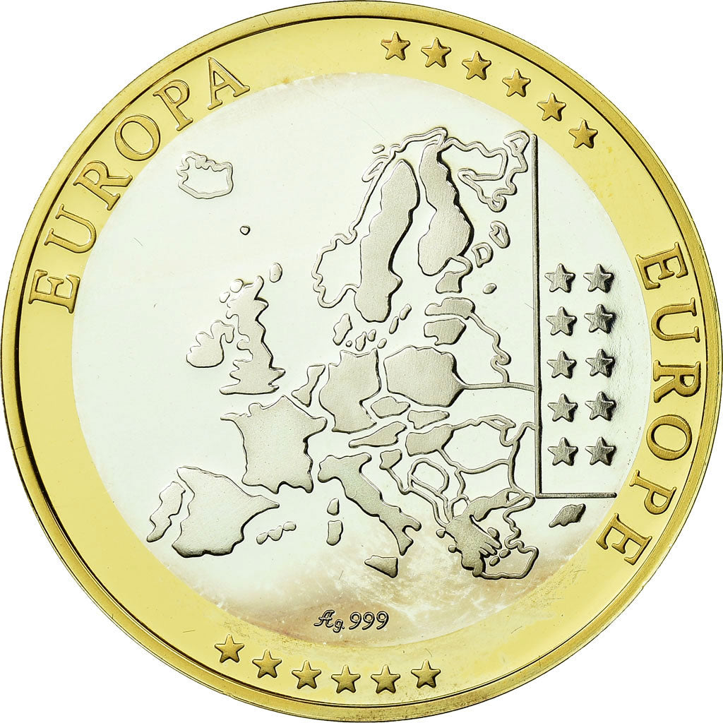 France, Medal, Europa, République Française, MS(65-70), Silver