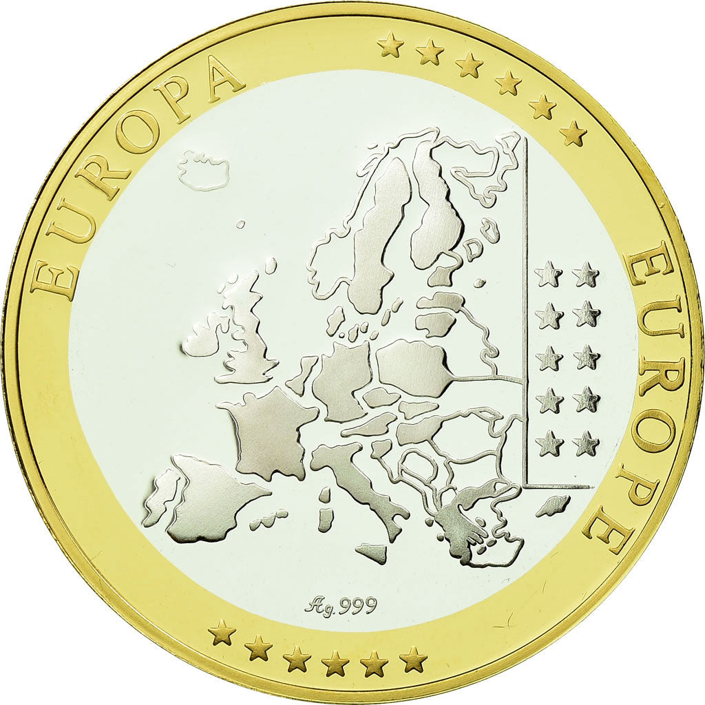 Malta, Medal, Euro, Europa, MS(65-70), Silver