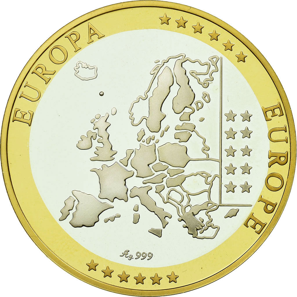 Ireland, Medaille, Euro, Europa, STGL, Silber