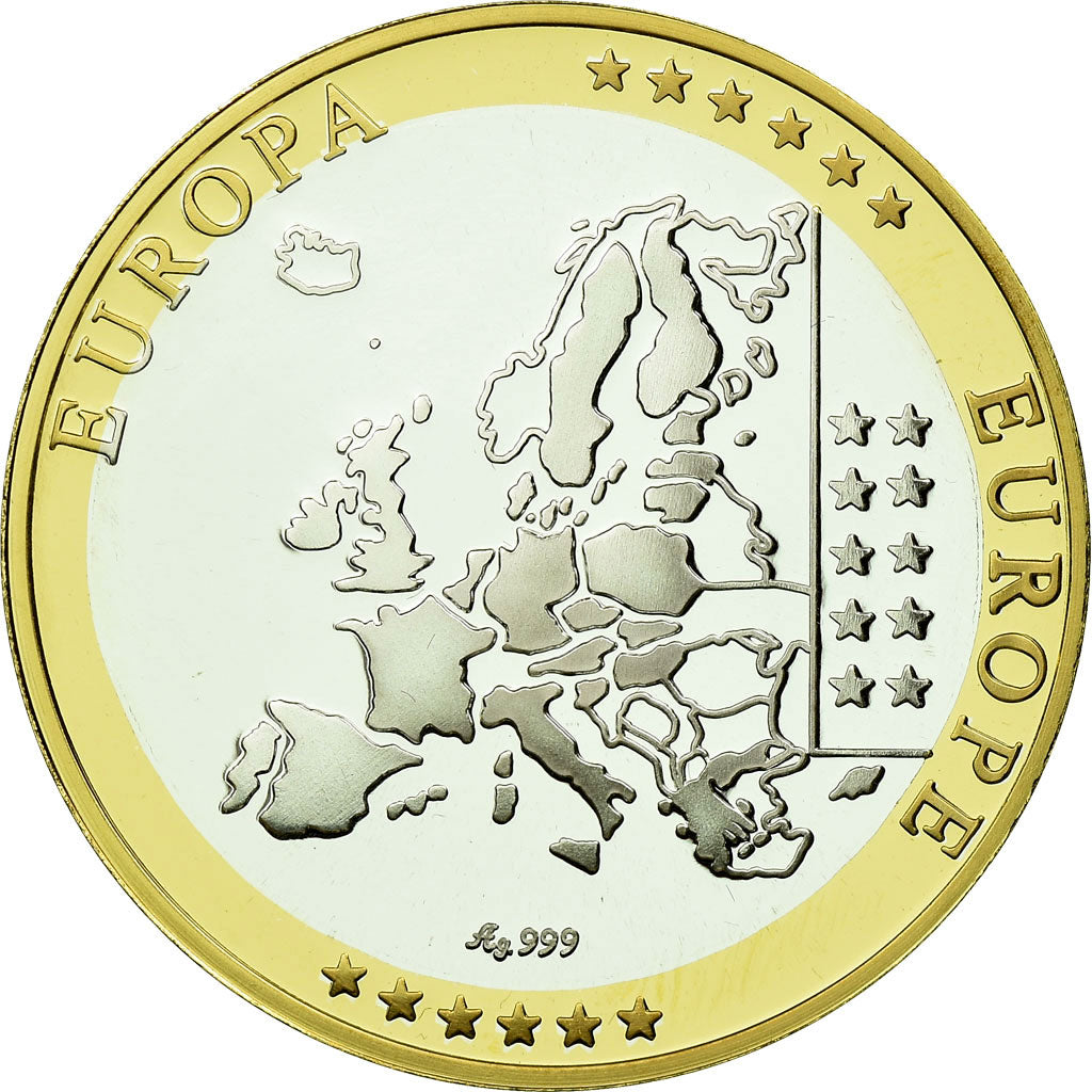 Finland, Medal, Euro, Europa, MS(65-70), Silver