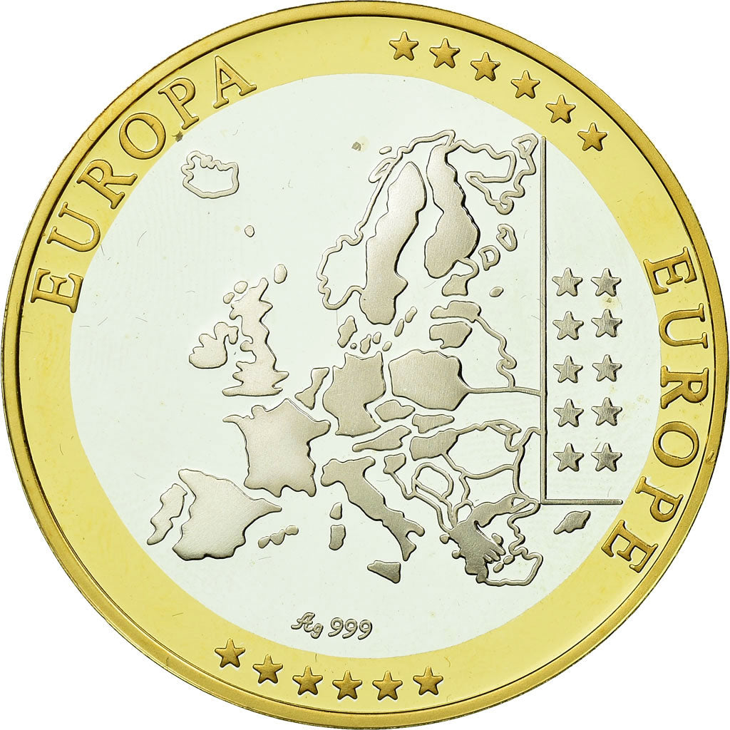 Netherlands, Medal, Euro, Europa, MS(65-70), Silver