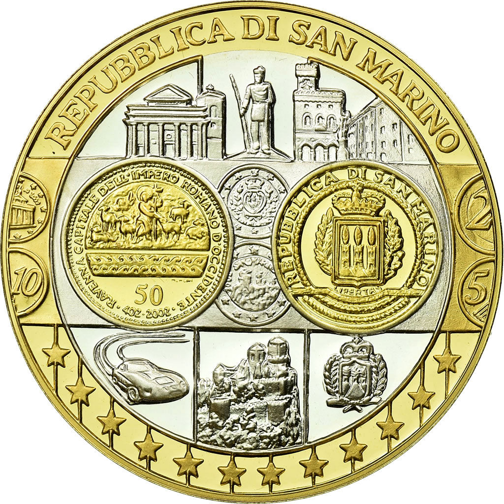 San Marino, Medal, Euro, Europa, MS(65-70), Silver