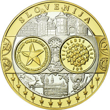 Slovenia, Medal, Euro, Europa, MS(65-70), Silver