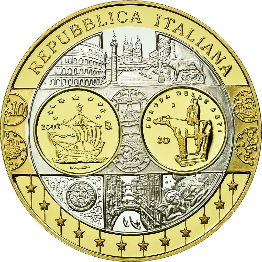 Italy, Medal, Euro, Europa, MS(65-70), Silver