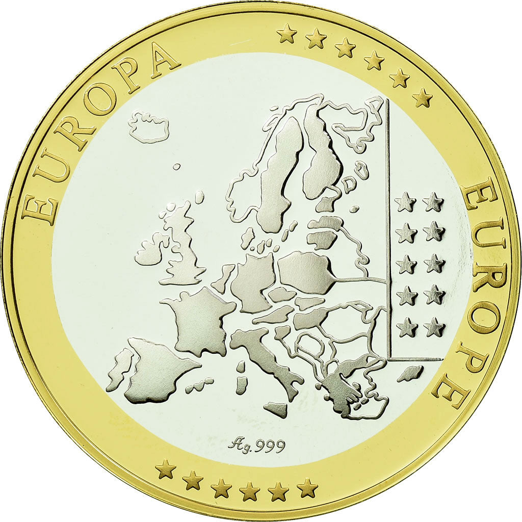Italy, Medal, Euro, Europa, MS(65-70), Silver