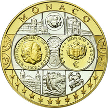 Monaco, Medal, Euro, Europa, MS(65-70), Silver