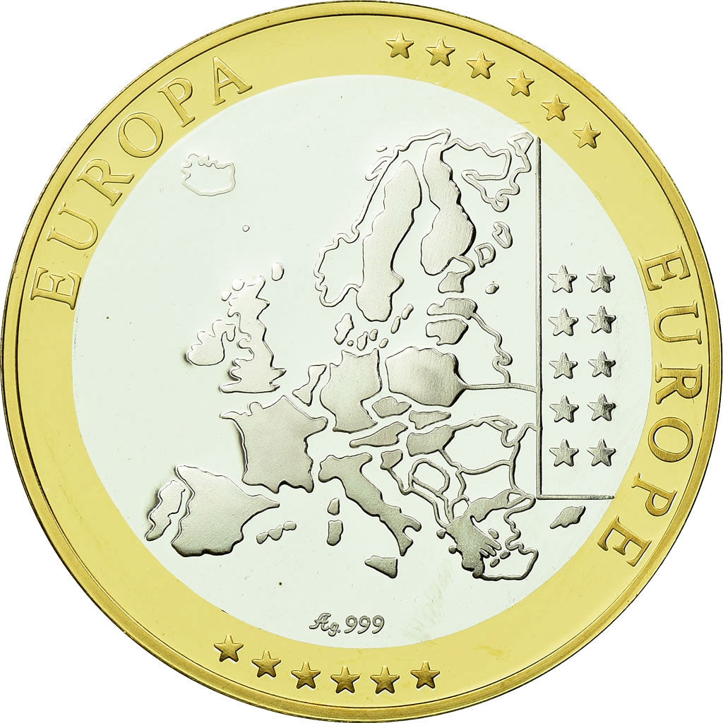 Cyprus, Medal, Euro, Europa, MS(65-70), Silver