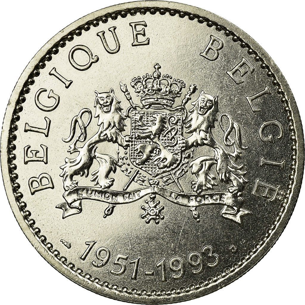 Belgium, Medal, Le roi Baudouin Ier, 1993, MS(65-70), Copper-nickel