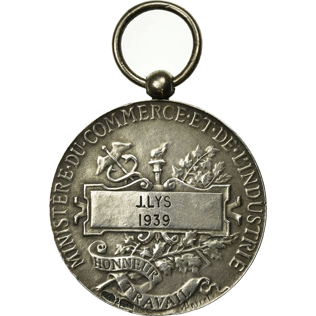 Frankreich, Médaille d'honneur du travail, Medaille, 1939, Excellent Quality