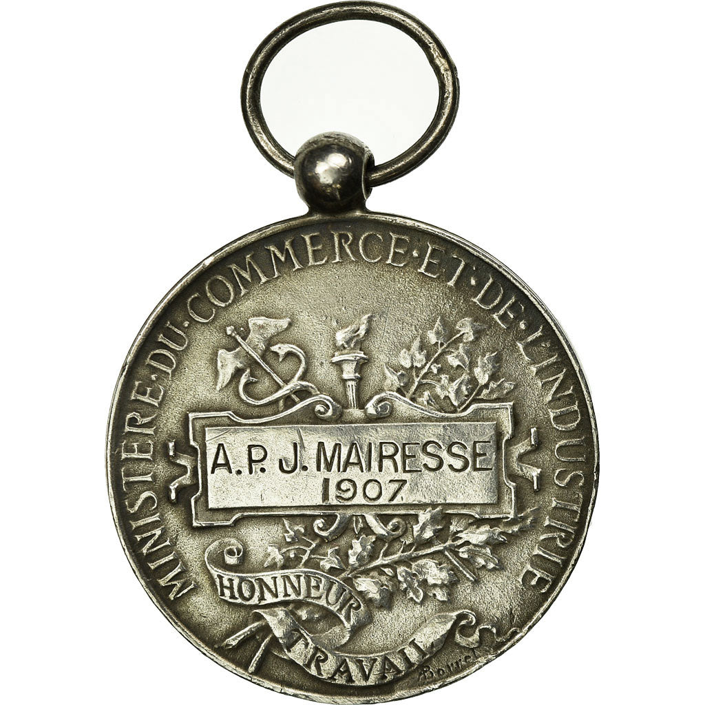 Francia, Médaille d'honneur du travail, medaglia, 1907, Eccellente qualità
