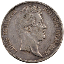 FRANCE, Louis-Philippe, 5 Francs, 1830, Paris, KM #737.1, VF(30-35), Silver,...