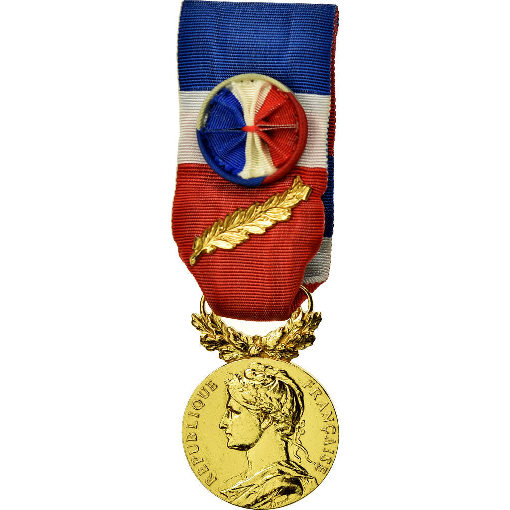 France, Médaille d'honneur du travail, Medal, 1998, Excellent Quality