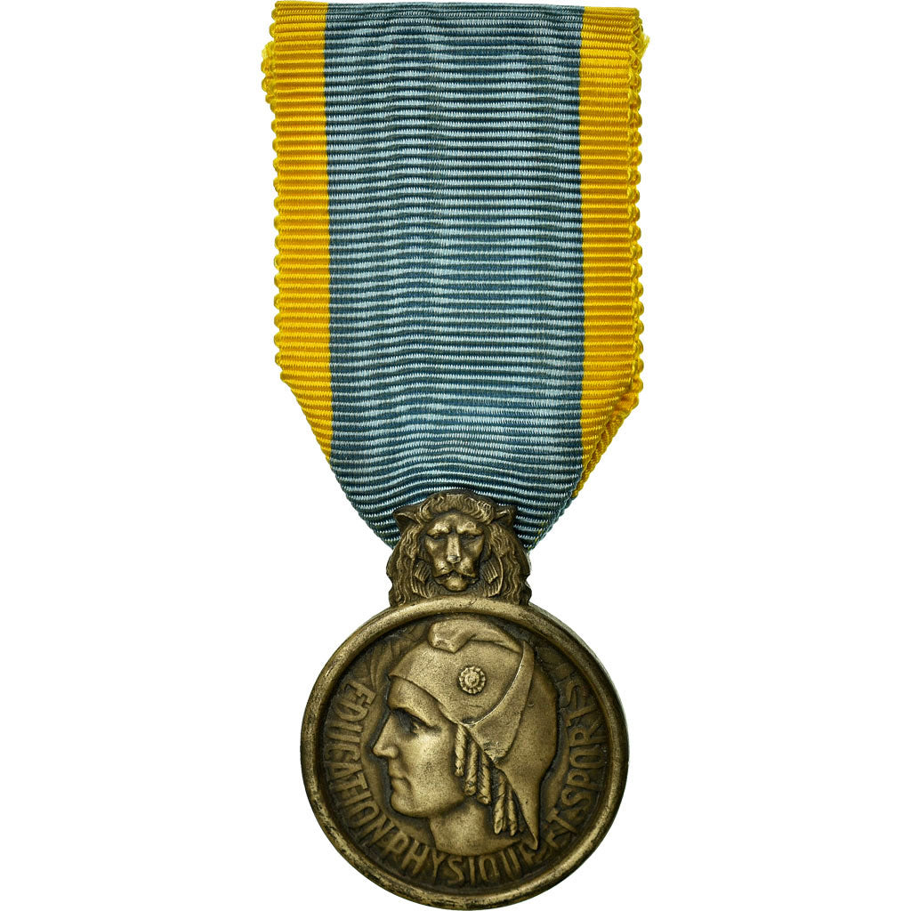 Francia, Education Physique et Sports, République Française, medalla