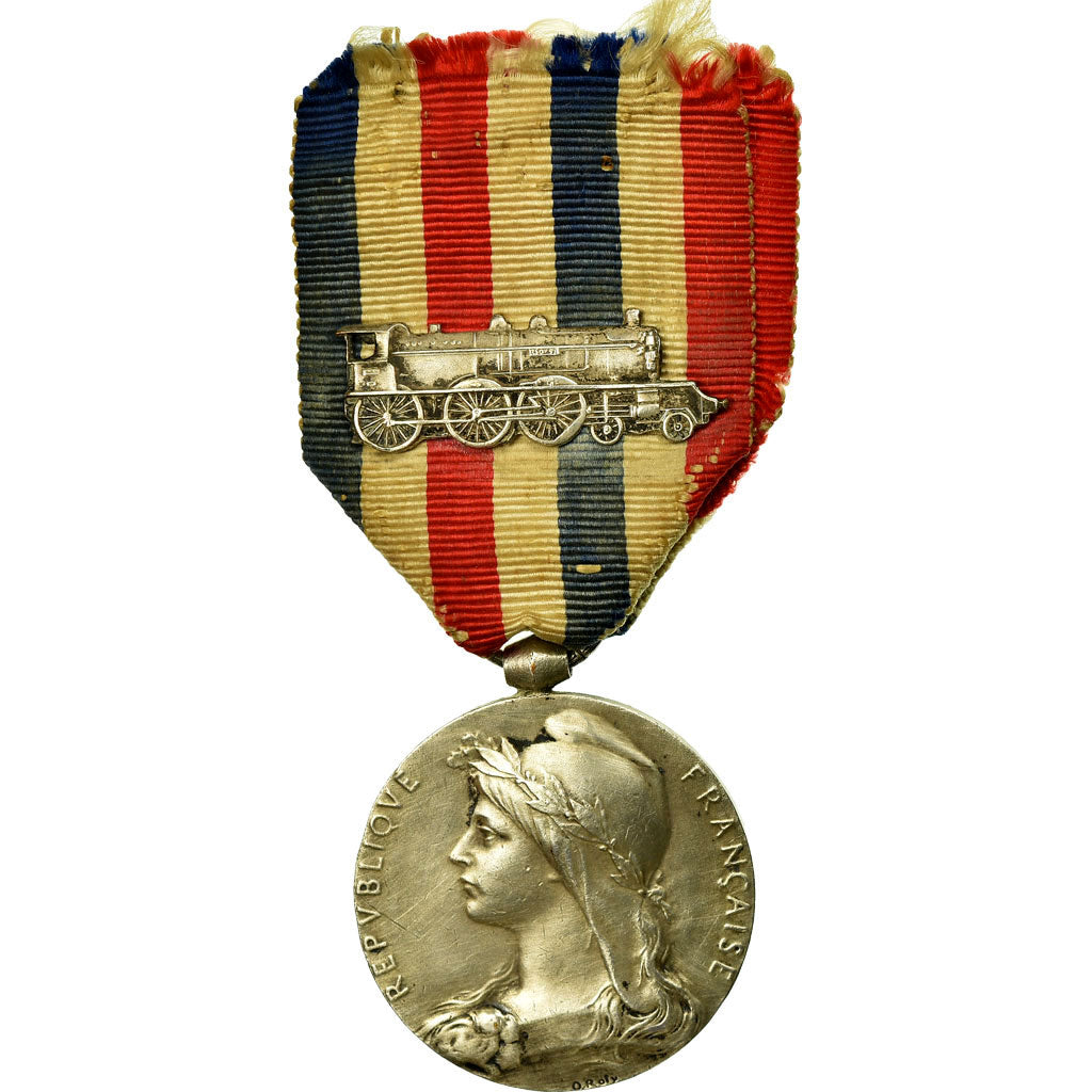 France, Médaille d'honneur des chemins de fer, Medal, 1926, Very Good Quality
