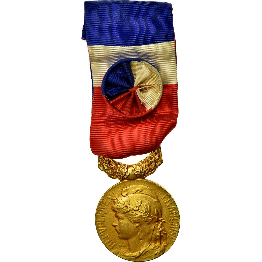 France, Médaille d'honneur du travail, Medal, Excellent Quality, Mattei, Gilt