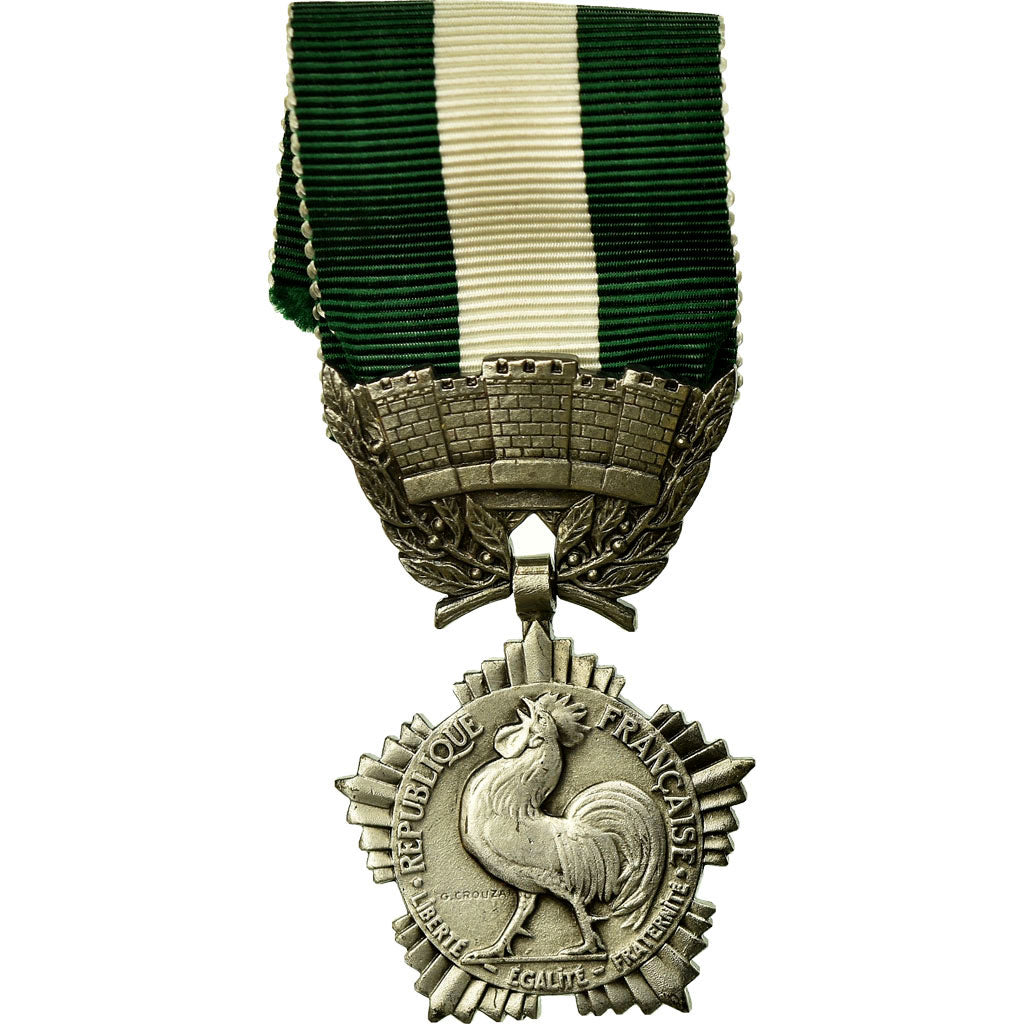 France, Collectivités locales, Medal, Excellent Quality, Crouzat, Silvered