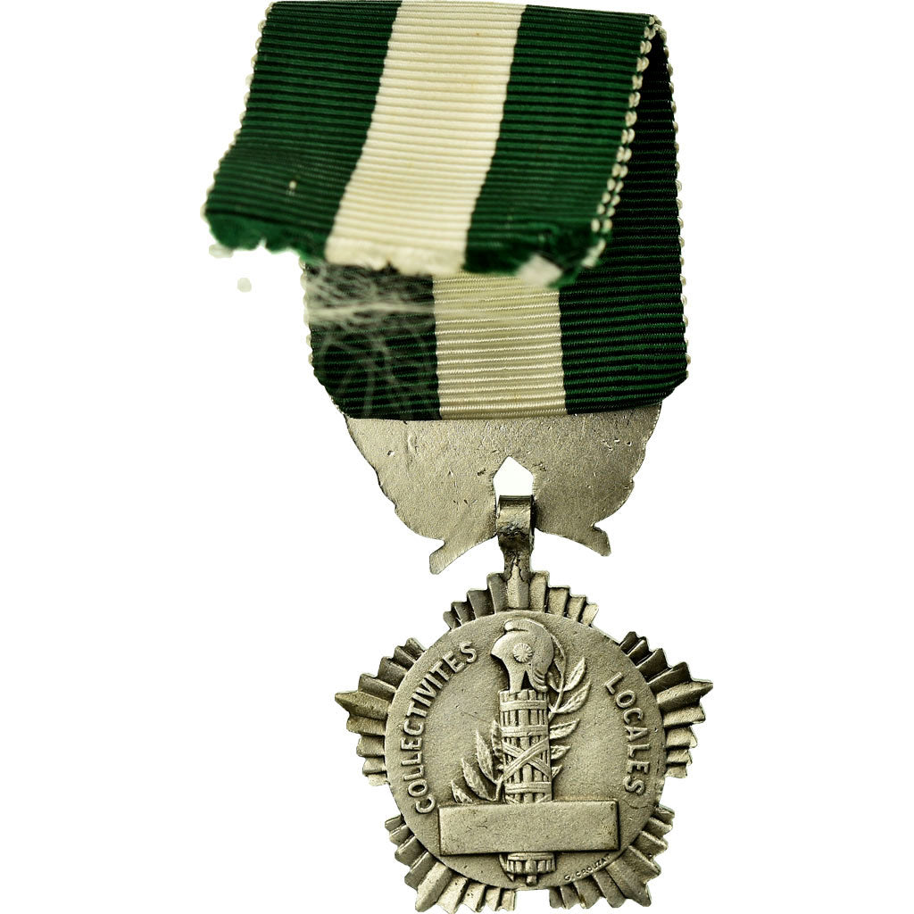 France, Collectivités locales, Medal, Excellent Quality, Crouzat, Silvered