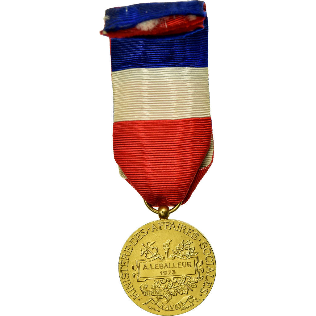 France, Médaille d'honneur du travail, Médaille, 1973, Excellent Quality