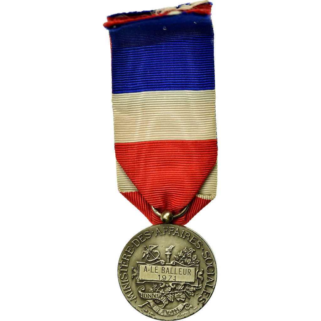France, Médaille d'honneur du travail, Medal, 1971, Excellent Quality