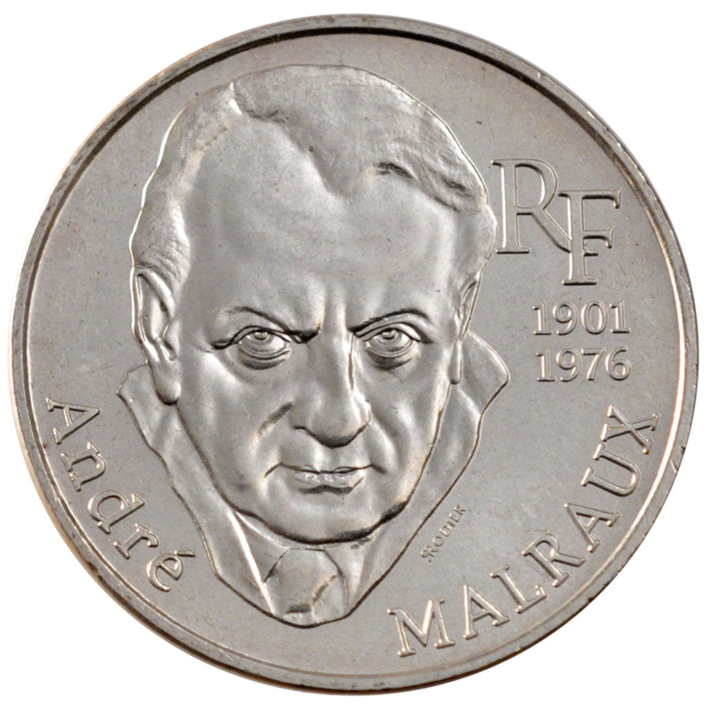FRANCE, André Malraux, 100 Francs, 1997, KM #1188, AU(55-58), Silver, 31, Gadour