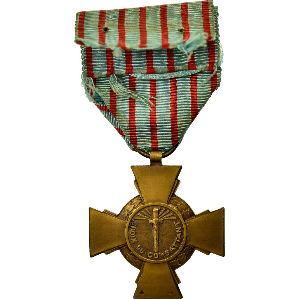 Francia, Croix du Combattant, medaglia, 1939-1945, Eccellente qualità, Bronzo