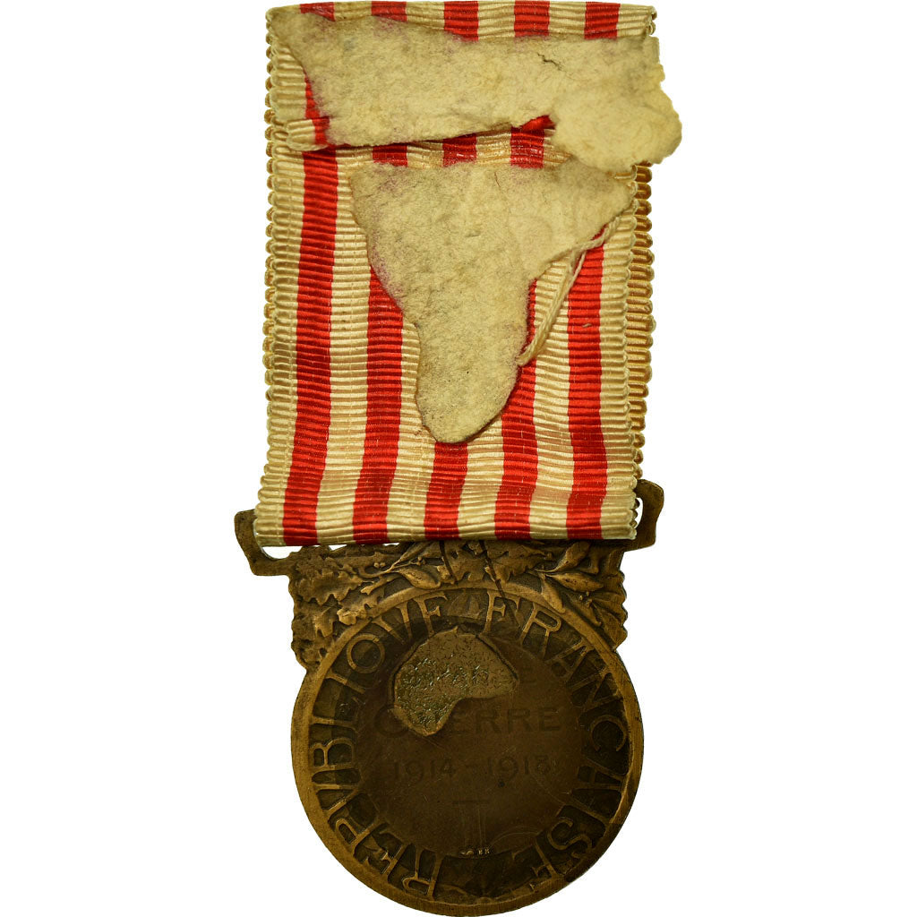 France, Grande Guerre, Médaille, 1914-1918, Très bon état, Morlon, Bronze, 32