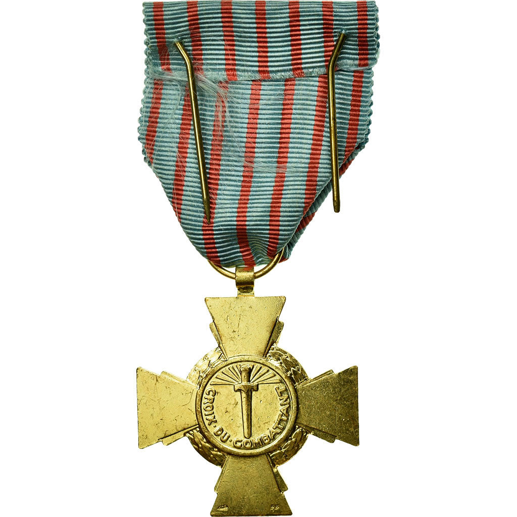 France, Croix du Combattant, Medal, 1939-1945, Excellent Quality, Bronze, 36