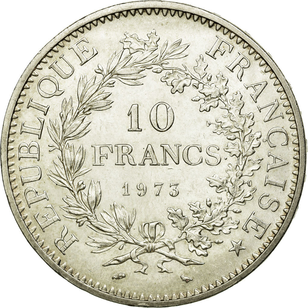Coin, France, Hercule, 10 Francs, 1973, MS(60-62), Silver, Gadoury:813