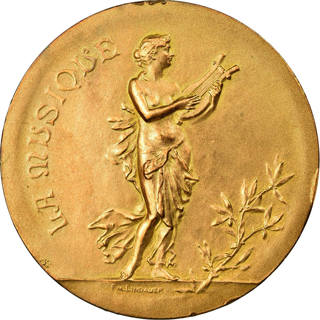 France, Medal, Prix de Musique, Lindauer, AU(50-53), Bronze