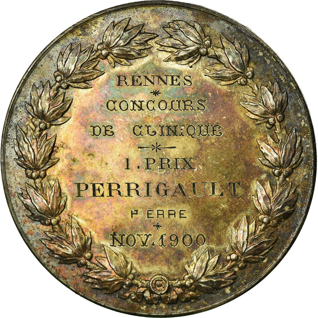 Frankrijk, Medaille, Médecine, Concours de Clinique, Rennes, 1900, Dubois.E