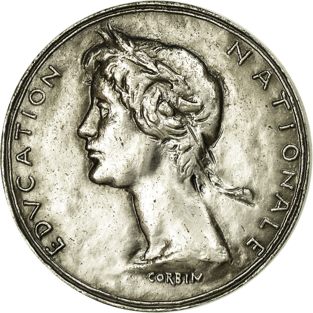 France, Medal, Troisième République, Education Nationale, 1971, Corbin