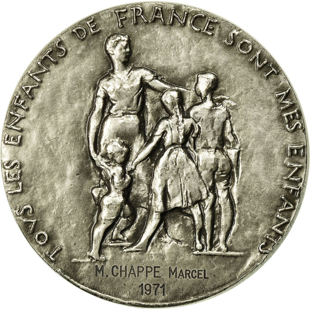 France, Medal, Troisième République, Education Nationale, 1971, Corbin