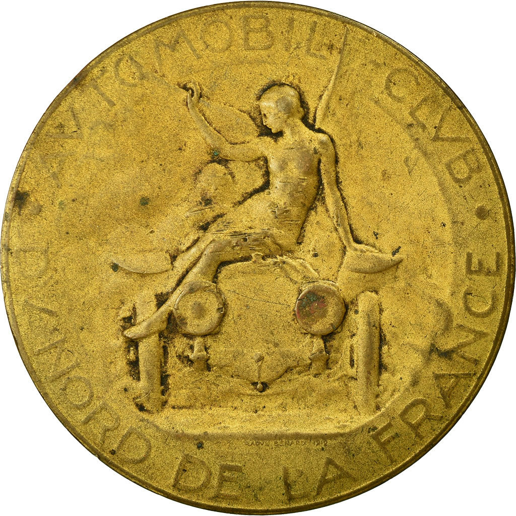 França, Medal, Automobile-Club du Nord de la France, 1937, Benard, VF(30-35)